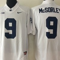 Men's Penn State Nittany Lions Trace McSorley #9 White Team Game Jersey