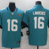 Men's Jacksonville Jaguars Trevor Lawrence #16 Teal Game Jersey1