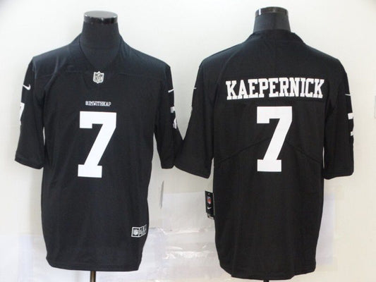 Men's San Francisco 49ers #7 Colin Kaepernick Player Jersey1 Black