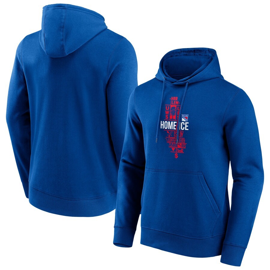 Men's New York Rangers Fanatics Branded Hometown Graphic Hoodie - Royal