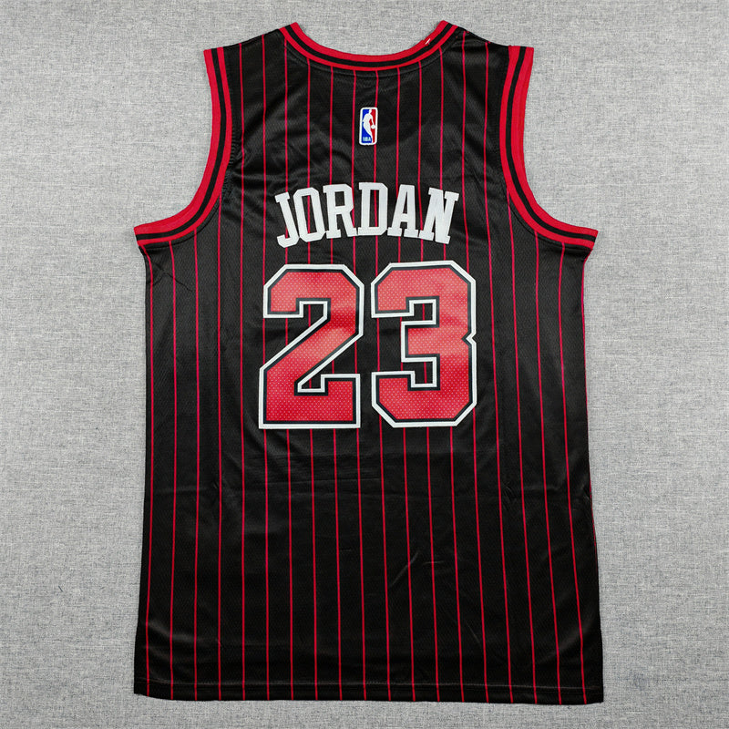 Men's Chicago Bulls Michael Jordan #23 Black Swingman Player Jersey - Statement Edition