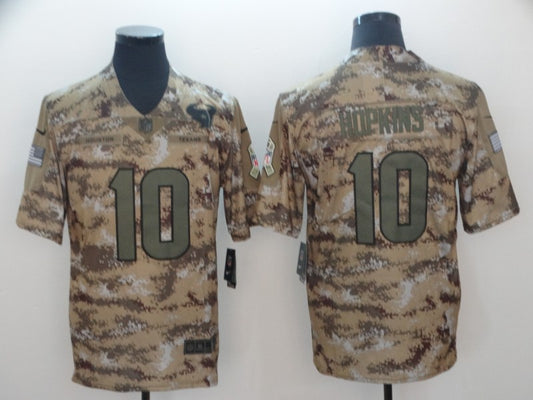 Men's Houston Texans DeAndre Hopkins #10 Camouflage Game Jersey1