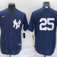 Men's New York Yankees Jason Giambi #25 Navy Replica Player Name Jersey1