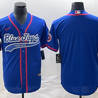 Men's Toronto Blue Jays1 Blue Blank Replica Player Jersey