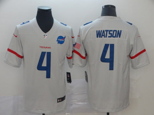 Men's Houston Texans Deshaun Watson #4 White City Edition Game Jersey1