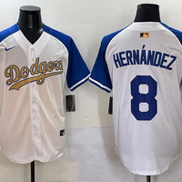 Men's Los Angeles Dodgers Enrique Hernandez #8 White Team Jersey