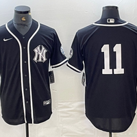 Men's New York Yankees Anthony Volpe #11 Black Limited Name Jersey1