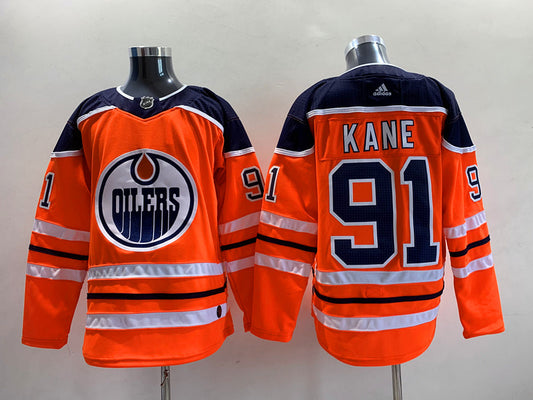 Men's Edmonton Oilers Evander Kane #91 Orange Breakaway Player Jersey1
