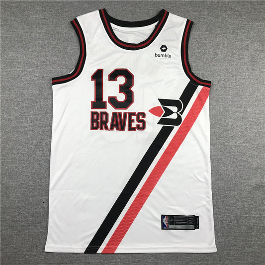 Men's LA Clippers Paul George #13 NBA Classics Jersey1 - Retro White