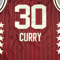 Men's Golden State Warriors Stephen Curry #30 Red 2024 NBA All-Star Game Swingman Jersey1