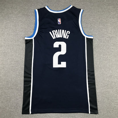 Men's Dallas Mavericks Kyrie Irving #2 Navy 2022/23 Statement Edition Swingman Jersey1