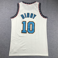 Men's Memphis Grizzlies Mike Bibby #10 Cream Hardwood Classics Swingman Jersey1