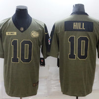 Men's Kansas City Chiefs Tyreek Hill #10 Brown Game Player Jersey1