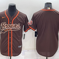 Men's Cleveland Browns Brown Blank Jersey1