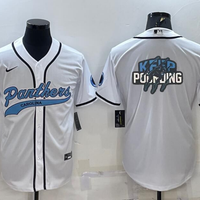 Men's Carolina Panthers White Game Jersey1