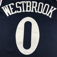 Men's LA Clippers Russell Westbrook #0 Navy Swingman Jersey1