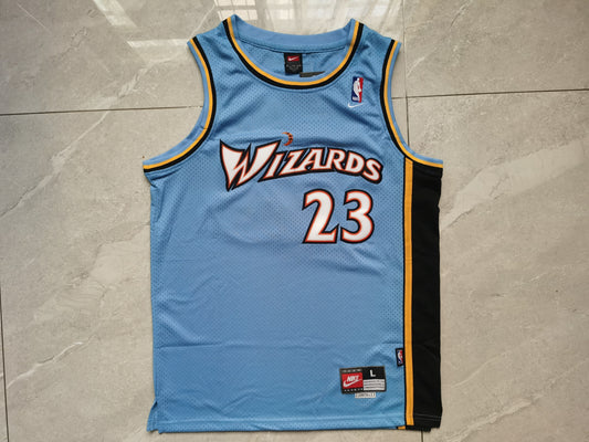 Men's Washington Wizards Michael Jordan Blue Swingman Player Jersey1