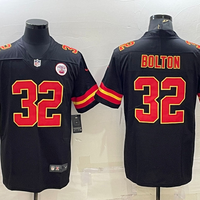 Men's Kansas City Chiefs Nick Bolton #32 Black Game Jersey1