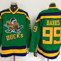 Adam Banks Anaheim Ducks Green Jersey