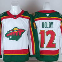 Men's Minnesota Wild Matthew Boldy #12 White Breakaway Player Jersey