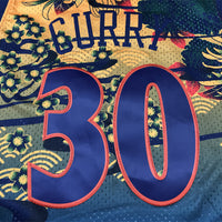 Men's Golden State Warriors Stephen Curry #30 Year of Rabbit Edition Hardwood Classics Swingman Jersey1