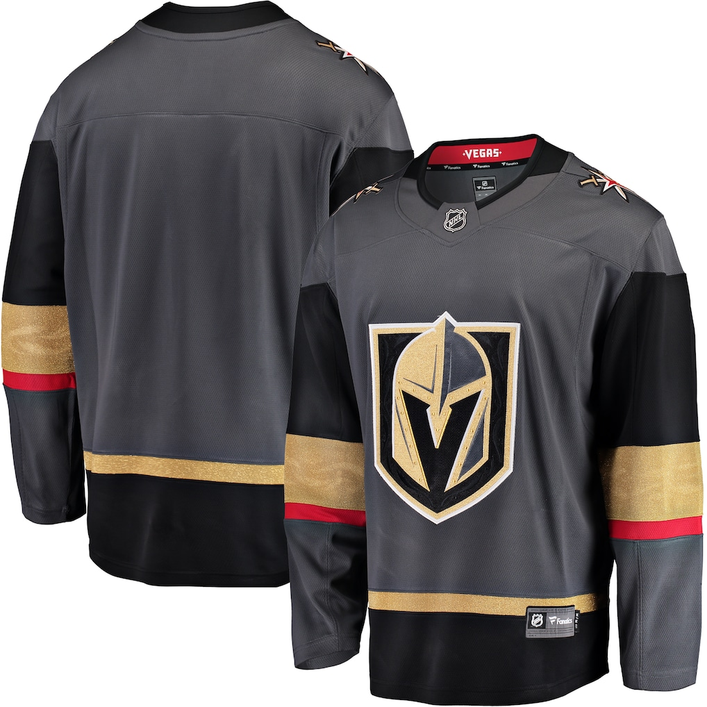 Men's Vegas Golden Knights Fanatics Gray Blank Jersey