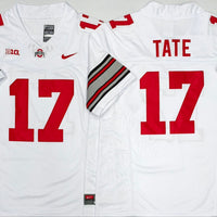 Men's Ohio State Buckeyes Carnell Tate #17 White Player Jersey