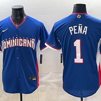 Men's Dominican Republic Baseball Jeremy Pena #1 Royal 2026 World Baseball Classic Stadium Jersey