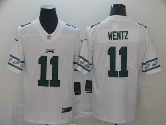 Men's Philadelphia Eagles Carson Wentz #11 White Player Game Jersey1