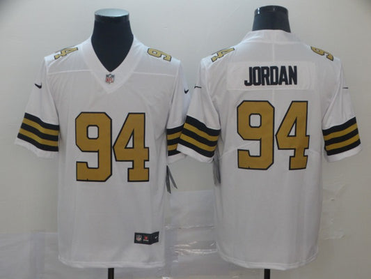 Men's New Orleans Saints Cameron Jordan #94 White Player Game Jersey1
