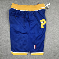 Men's Indiana Pacers Blue Basketball Shorts1