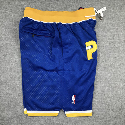 Men's Indiana Pacers Blue Basketball Shorts1