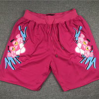 Men's Miami Heat Pink Panther Pink Basketball Shorts1