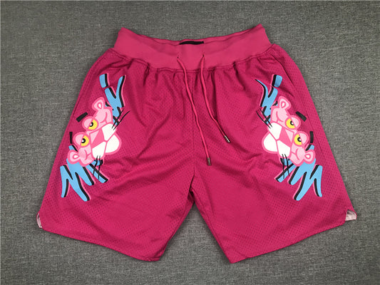 Men's Miami Heat Pink Panther Pink Basketball Shorts1