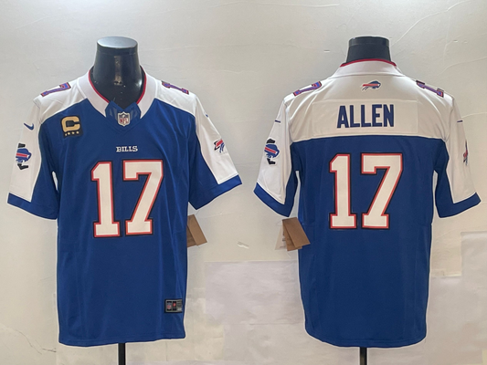 Men's Buffalo Bills Josh Allen #17 Royal Team Game Player Jersey1