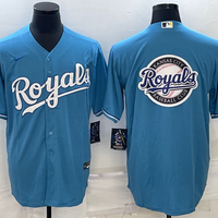 Men's Kansas City Royals Light Blue Alternate Replica Team Logo Jersey1