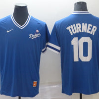 Men's Los Angeles Dodgers Justin Turner #10 Blue Replica Game Jersey1