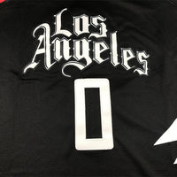 Men's LA Clippers Russell Westbrook Jordan Brand Black 2022/23 Statement Edition Swingman Jersey1