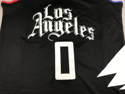 Men's LA Clippers Russell Westbrook Jordan Brand Black 2022/23 Statement Edition Swingman Jersey1