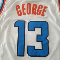 Men's LA Clippers Paul George #13 White Classics Jersey1