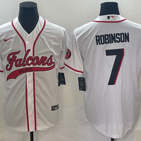 Men's Atlanta Falcons Bijan Robinson #7 White Game Jersey1 Joint Edition