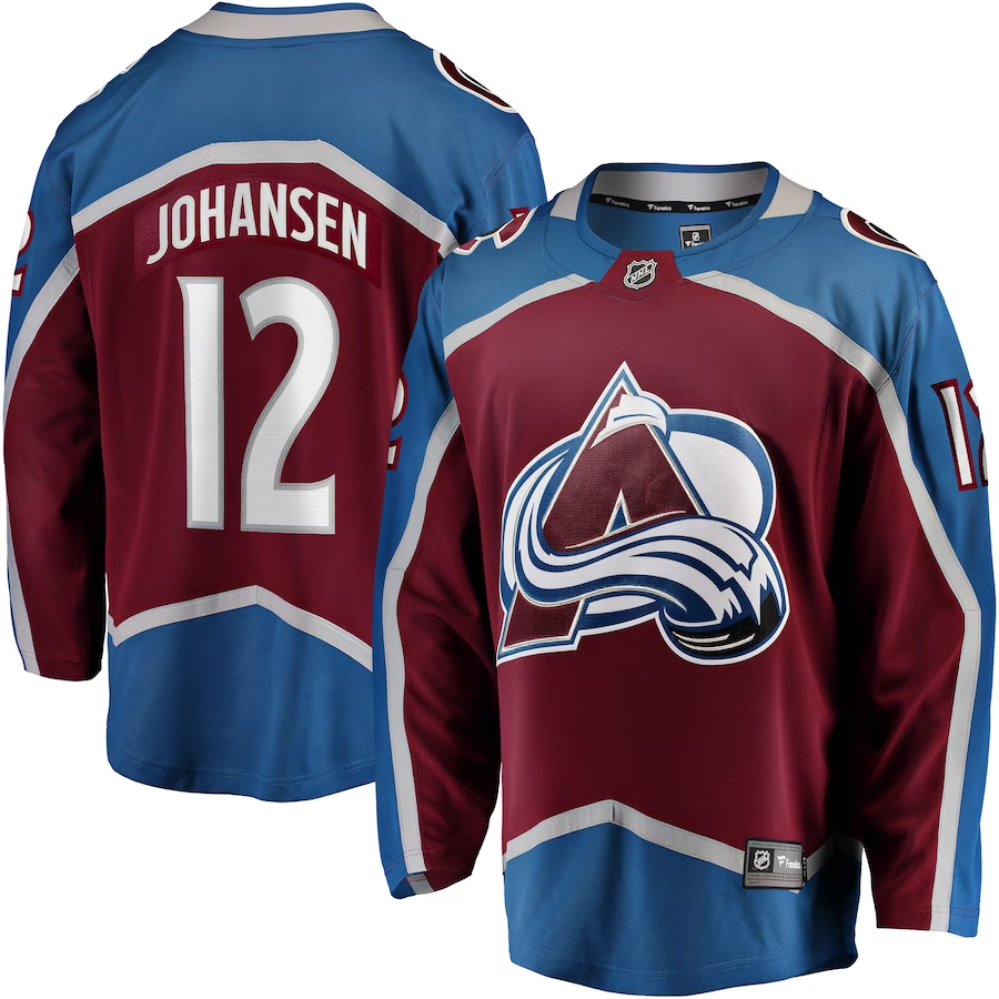 Men's Colorado Avalanche Ryan Johansen #12 Maroon Home Breakaway Jersey1