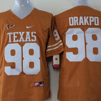 Men's Texas Longhorns Brian Orakpo #98 Orange Replica Team Jersey