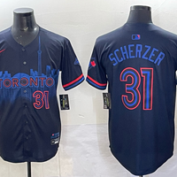 Men's Toronto Blue Jays Max Scherzer #31 Black 2024 City Connect Limited Player Jersey