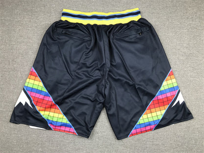 Men's Denver Nuggets Navy City Edition Basketball Shorts1