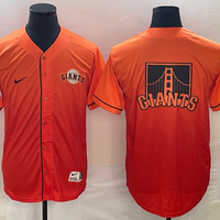 Men's San Francisco Giants Orange Alternate Replica Player Jersey1