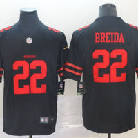 Men's San Francisco 49ers Matt Breida #22 Black Game Jersey2