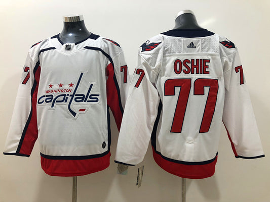 Men's Washington Capitals TJ Oshie #77 White Home Breakaway Player Jersey1
