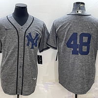 Men's New York Yankees Anthony Rizzo #48 Gray Replica Game Name Jersey1