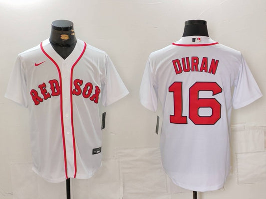 Men's Boston Red Sox Jarren Duran #16 White Home Replica Player Jersey1